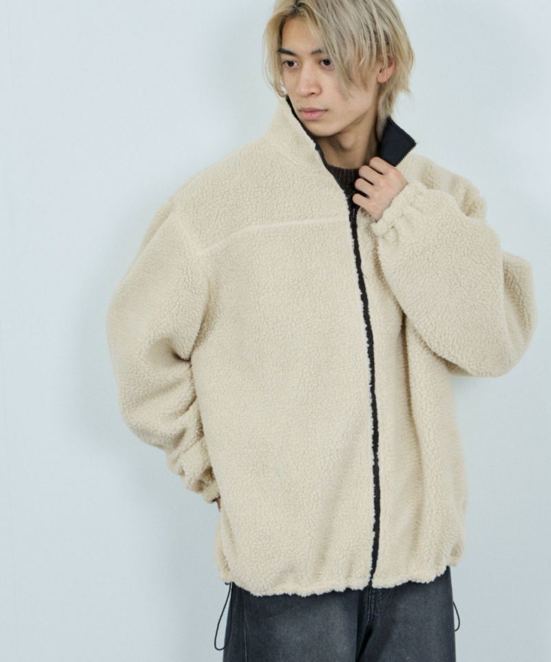 NAVY 裏ボアリバーシブルブルゾン メンズ