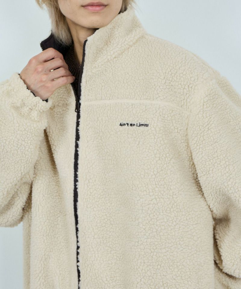 NAVY  裏ボアリバーシブルブルゾン メンズ商品画像-13