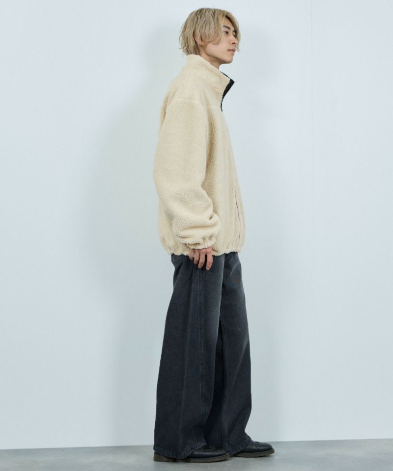 NAVY  裏ボアリバーシブルブルゾン メンズ商品画像-14