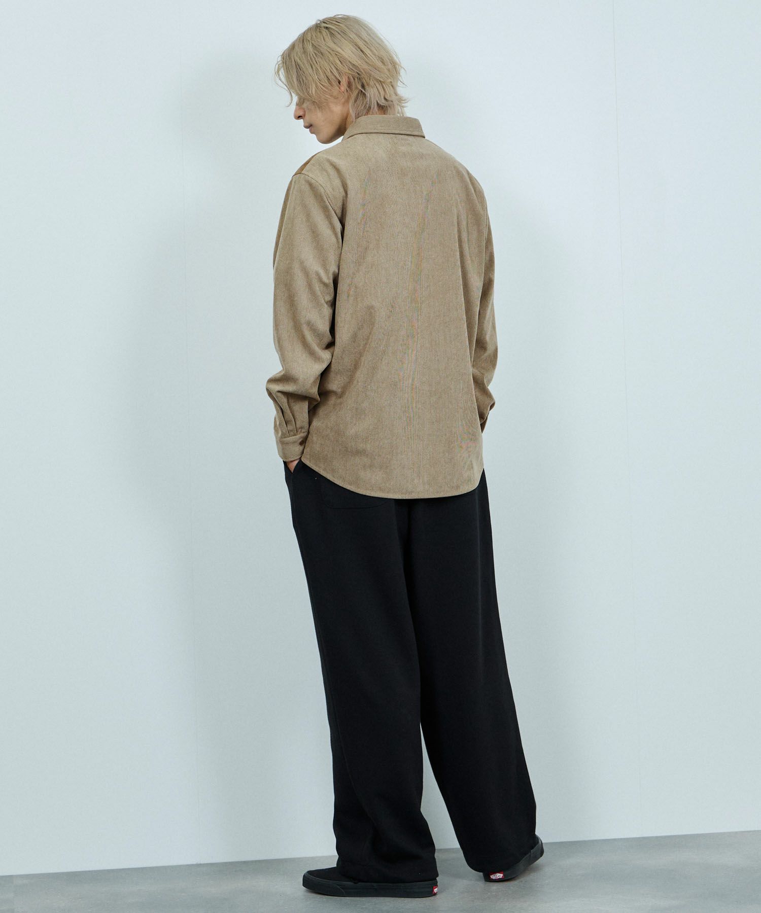 [値下げ]NAVY  コーデュロイ切替レギュラーカラーシャツ メンズ商品サムネイル-6