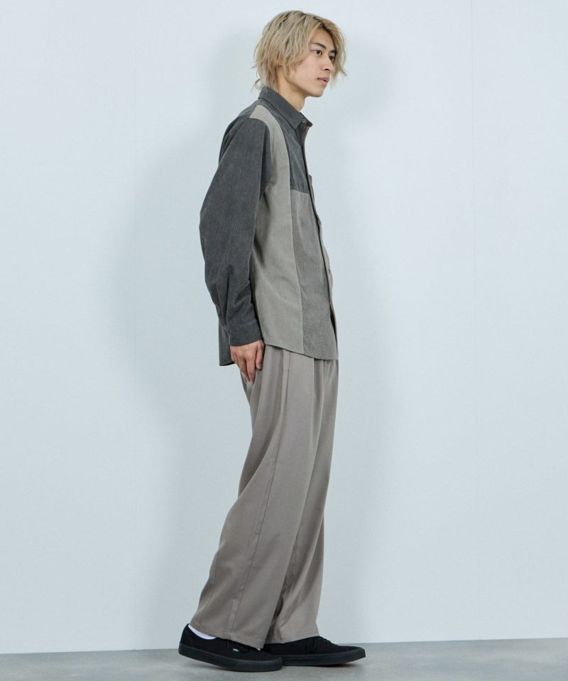 NAVY コーデュロイ切替レギュラーカラーシャツ メンズ商品画像-13