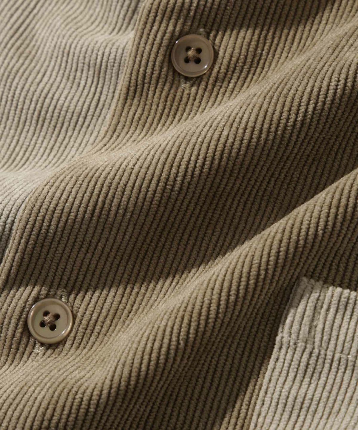 NAVY コーデュロイ切替レギュラーカラーシャツ メンズ