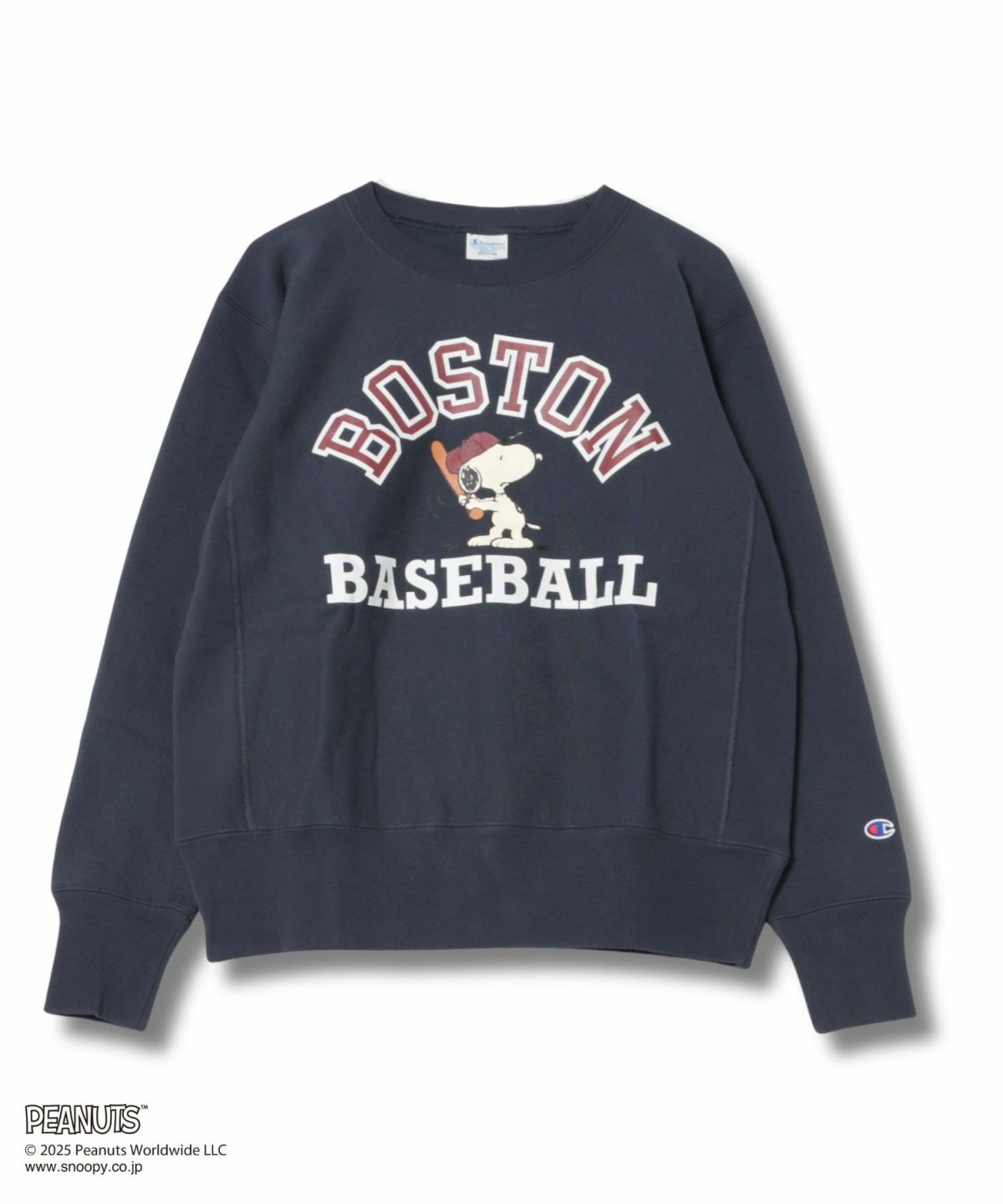 【WEB限定】Champion リバースウィーブ(R) スヌーピープリントスウェット メンズ