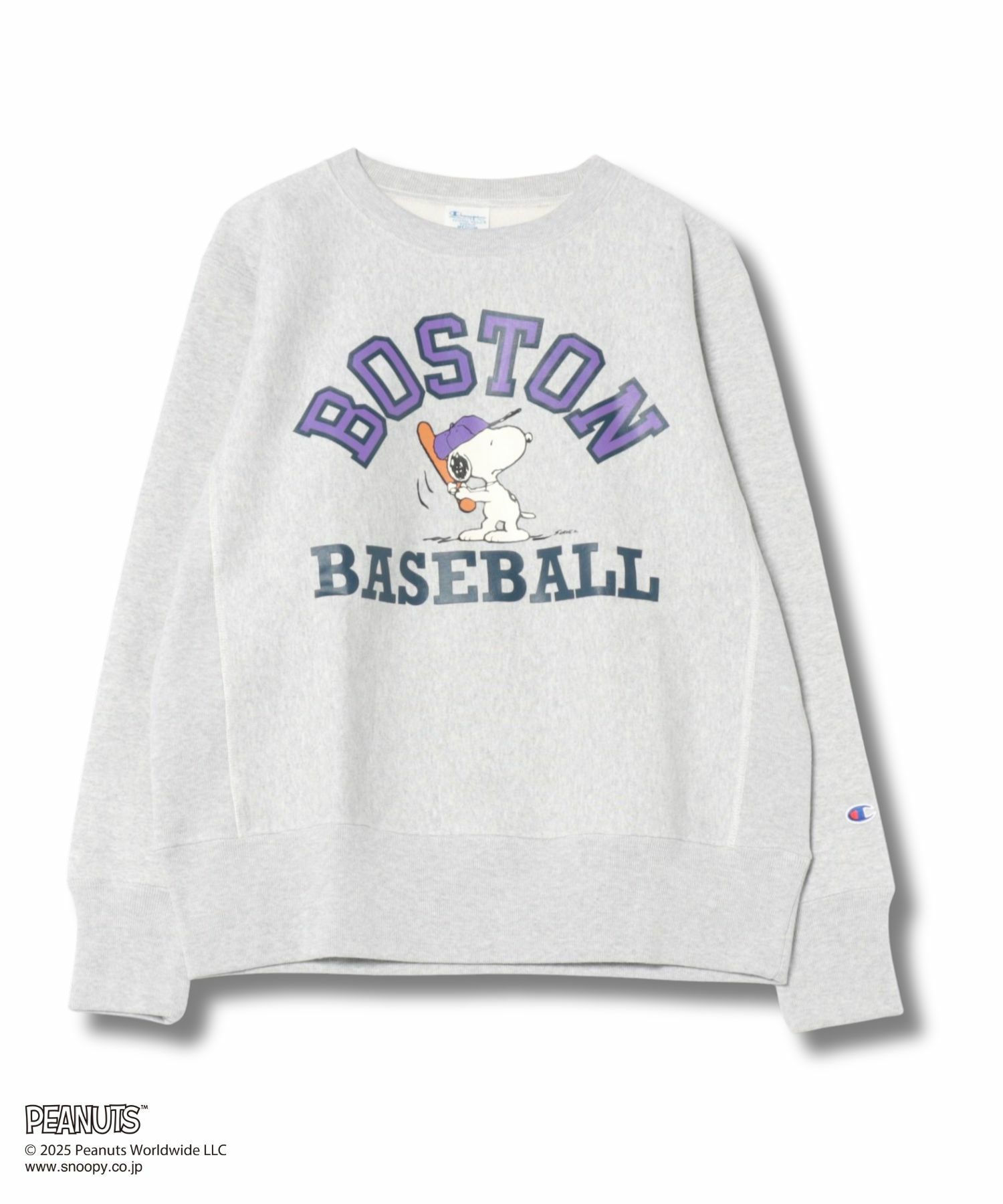 【WEB限定】Champion リバースウィーブ(R) スヌーピープリントスウェット メンズ