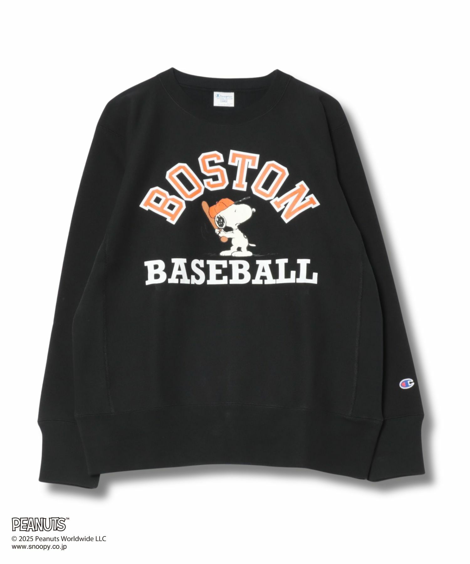 【WEB限定】Champion リバースウィーブ(R) スヌーピープリントスウェット メンズ