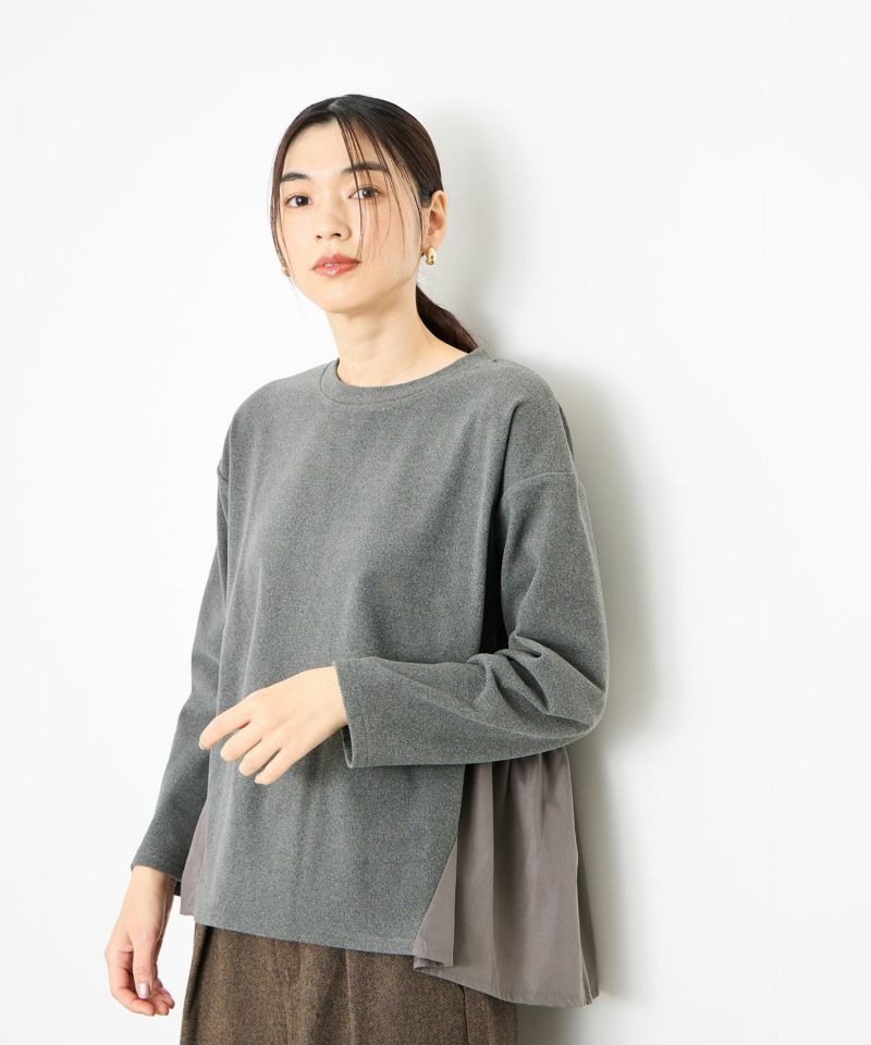 [値下げ]Idnes  ドッキングペプラムプルオーバー レディース商品画像-5