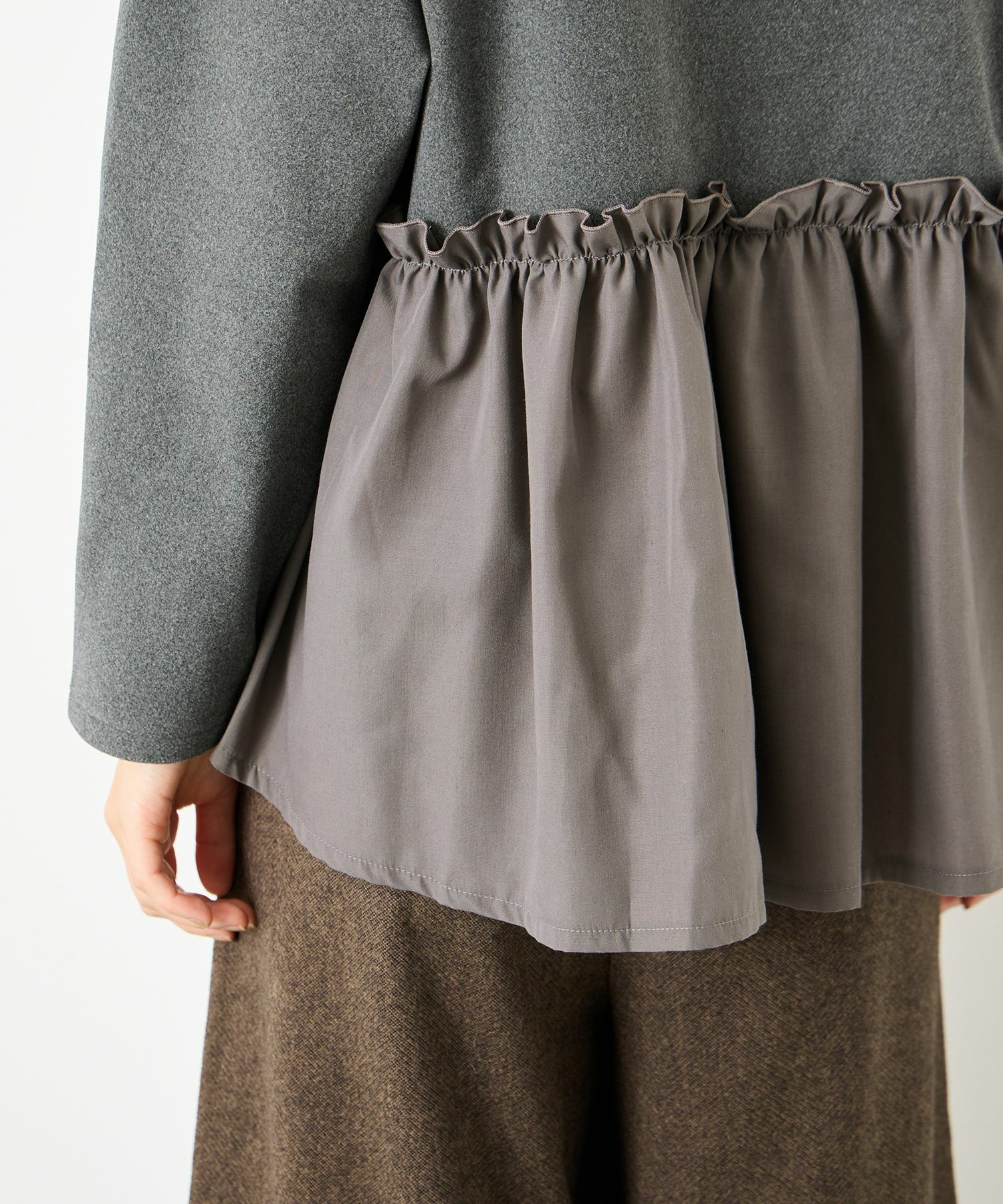 Idnes  ドッキングペプラムプルオーバー レディース商品サムネイル-7