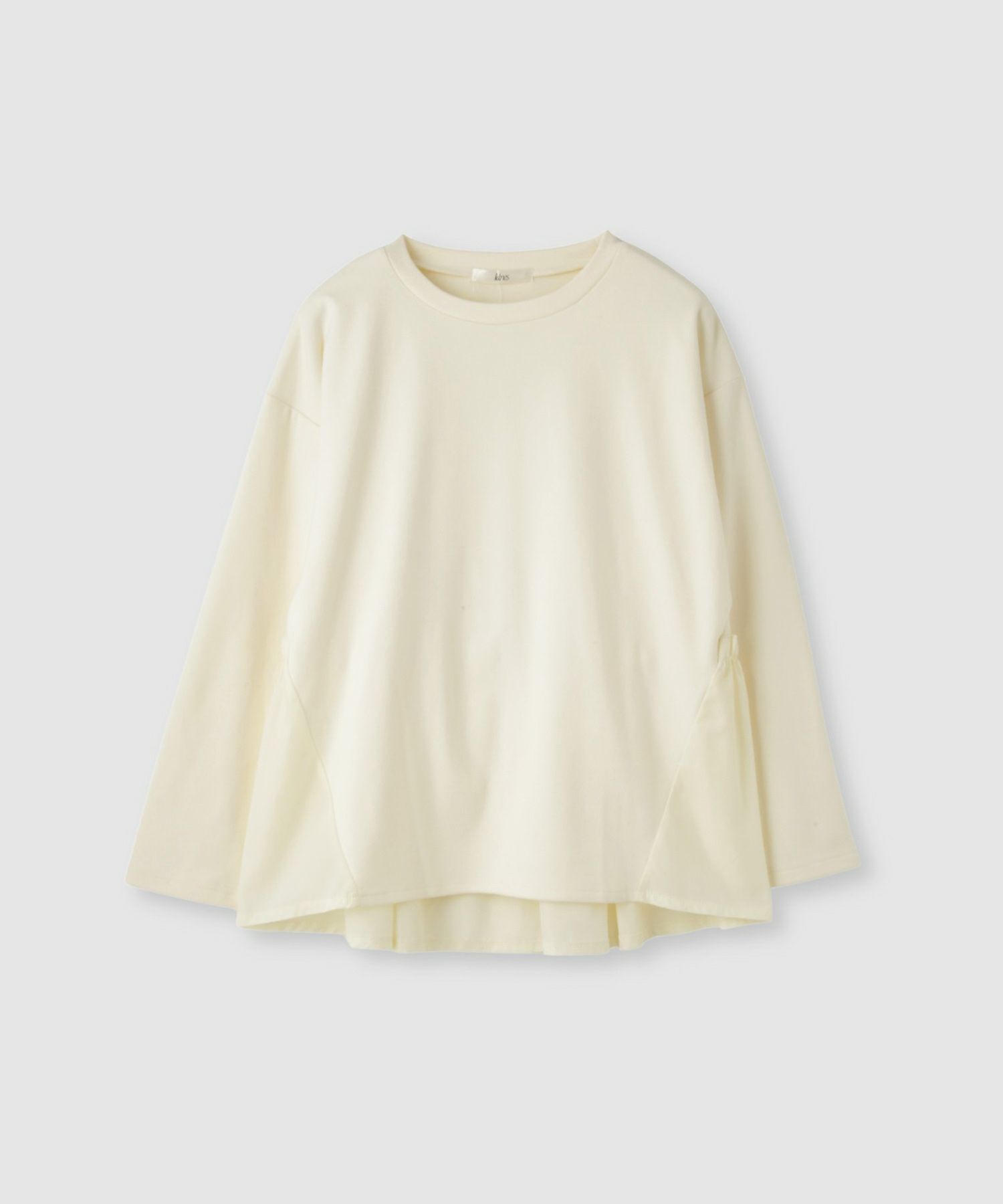  Idnes ドッキングペプラムプルオーバー レディース