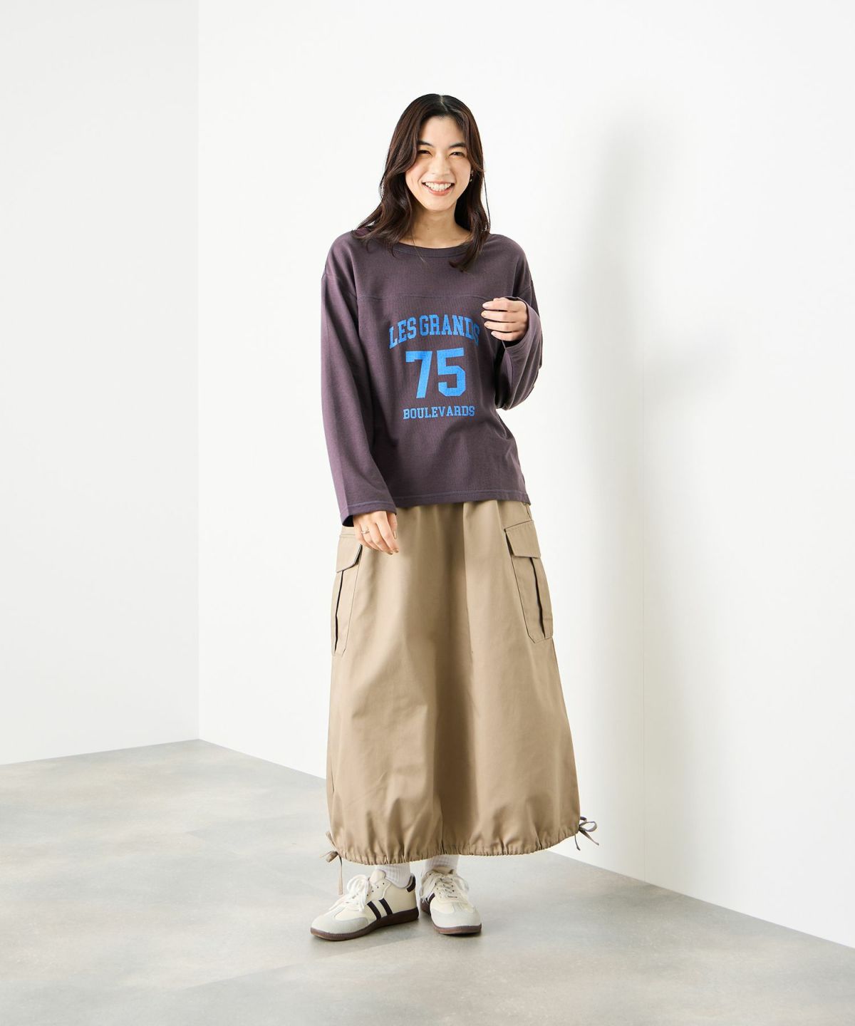 Idnes 2WAYフットボールロゴTシャツ レディース メール便 対応商品