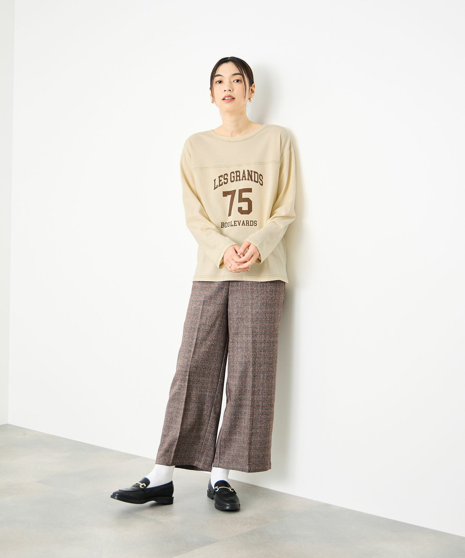 Idnes  2WAYフットボールロゴTシャツ レディース メール便 対応商品商品サムネイル-8