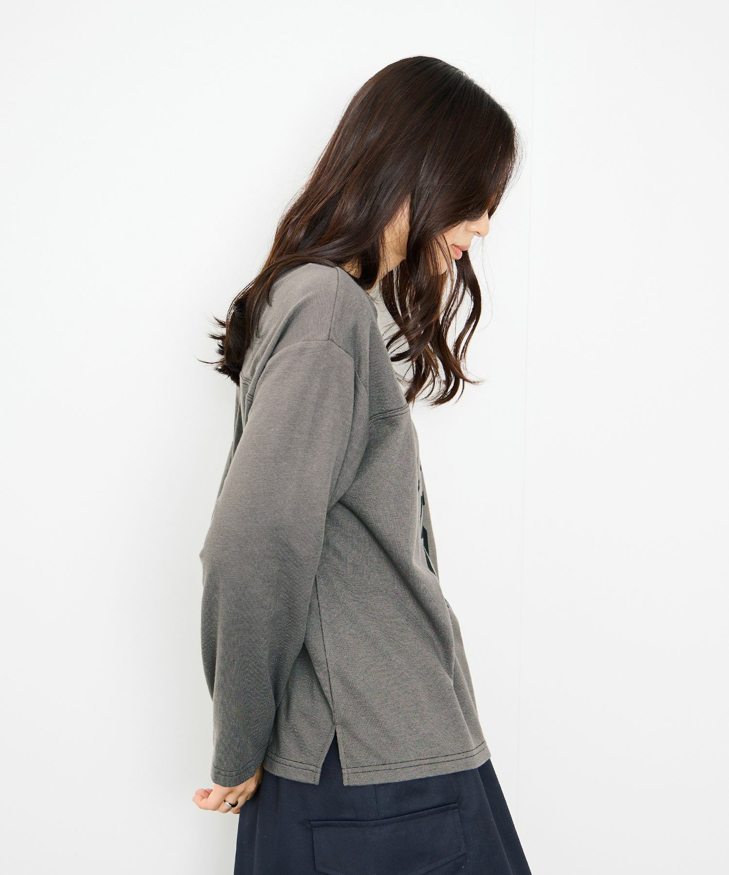 Idnes 2WAYフットボールロゴTシャツ レディース メール便 対応商品