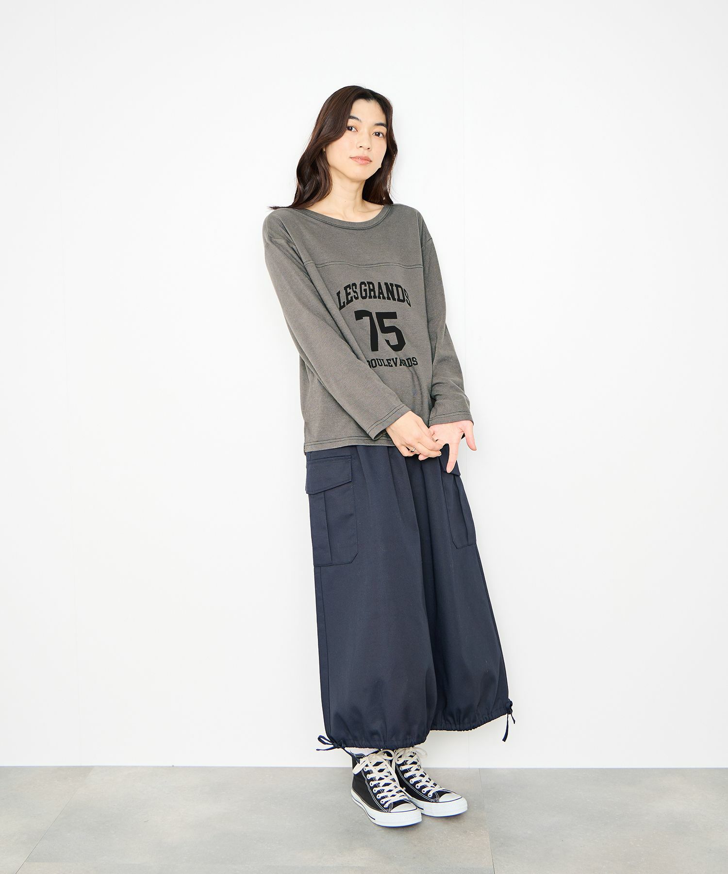 Idnes  2WAYフットボールロゴTシャツ レディース メール便 対応商品商品画像-15