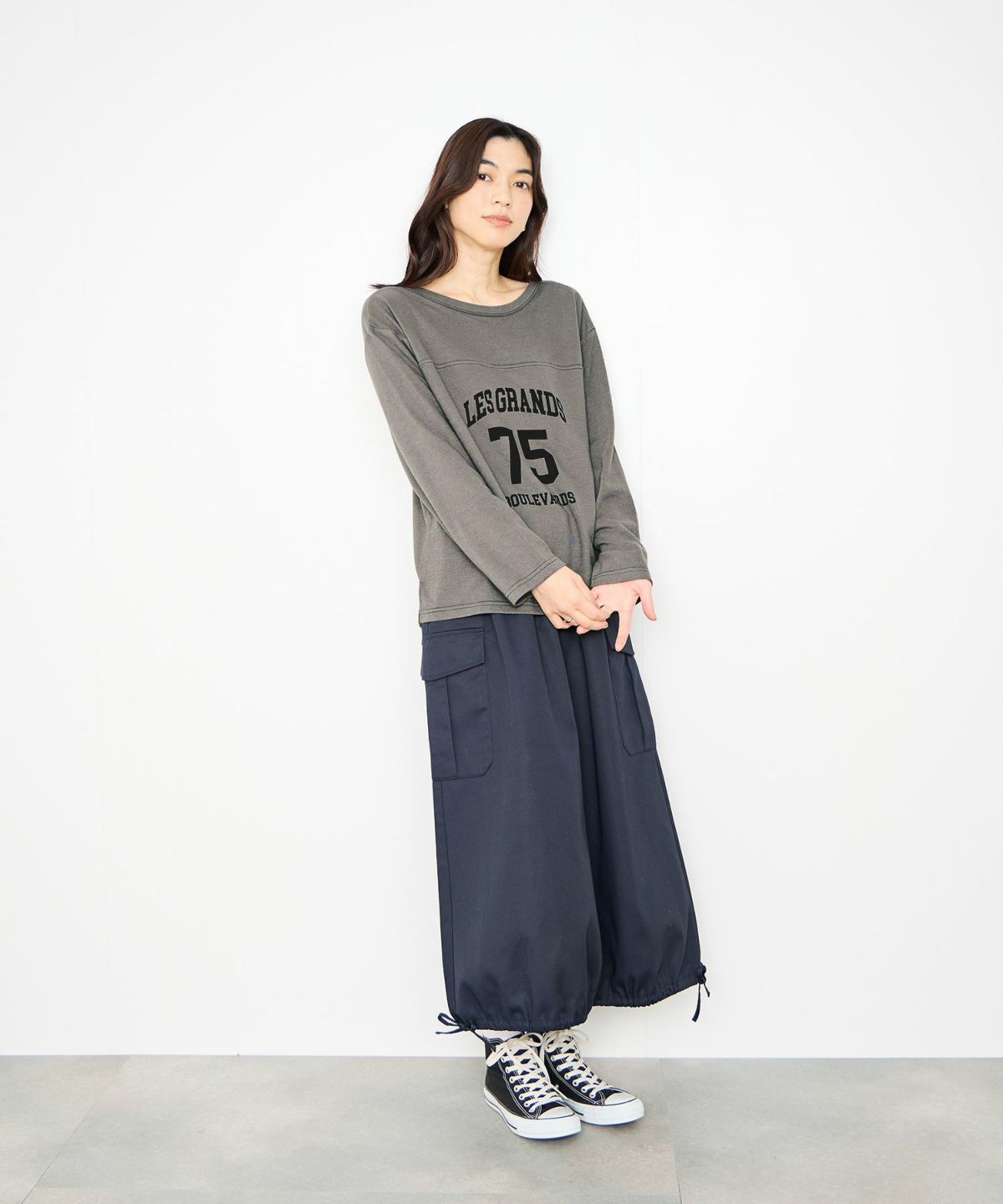 Idnes 2WAYフットボールロゴTシャツ レディース メール便 対応商品