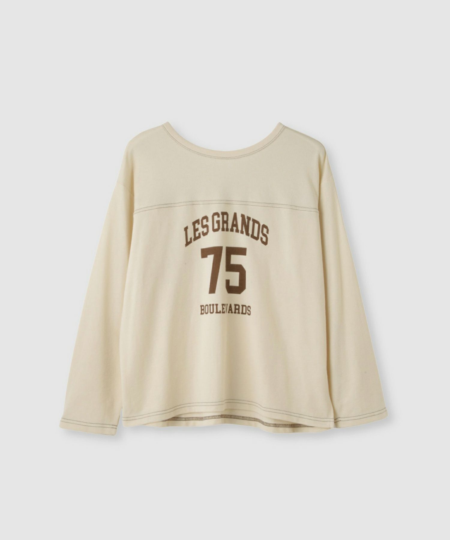 [値下げ]Idnes  2WAYフットボールロゴTシャツ レディース メール便 対応商品商品画像-18