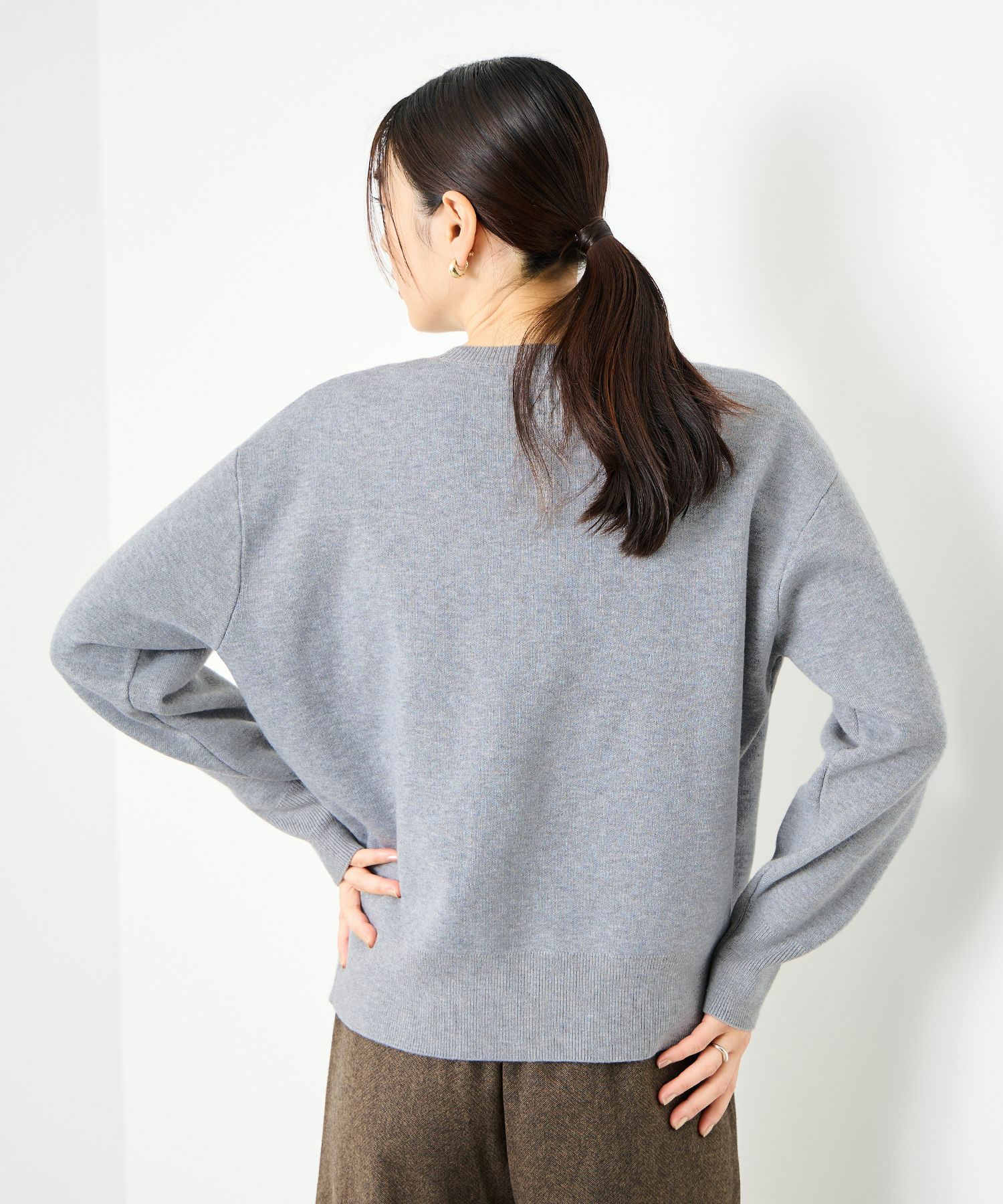 Idnes  ジャガードロゴニットプルオーバー レディース商品画像-6