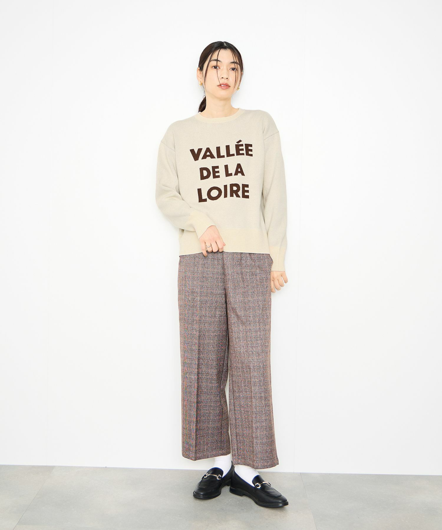 [さらに50%OFF]Idnes  ジャガードロゴニットプルオーバー レディース商品画像-11