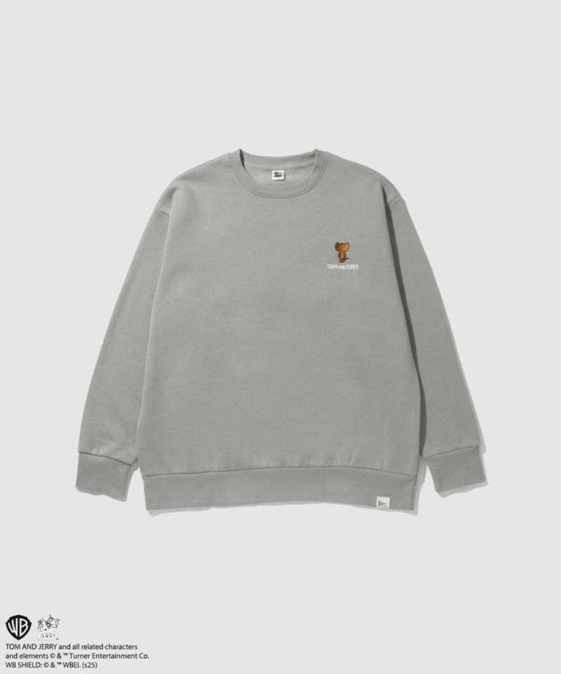 Tom and Jerry 子犬サガラ刺繍トレーナー メンズ商品画像-3