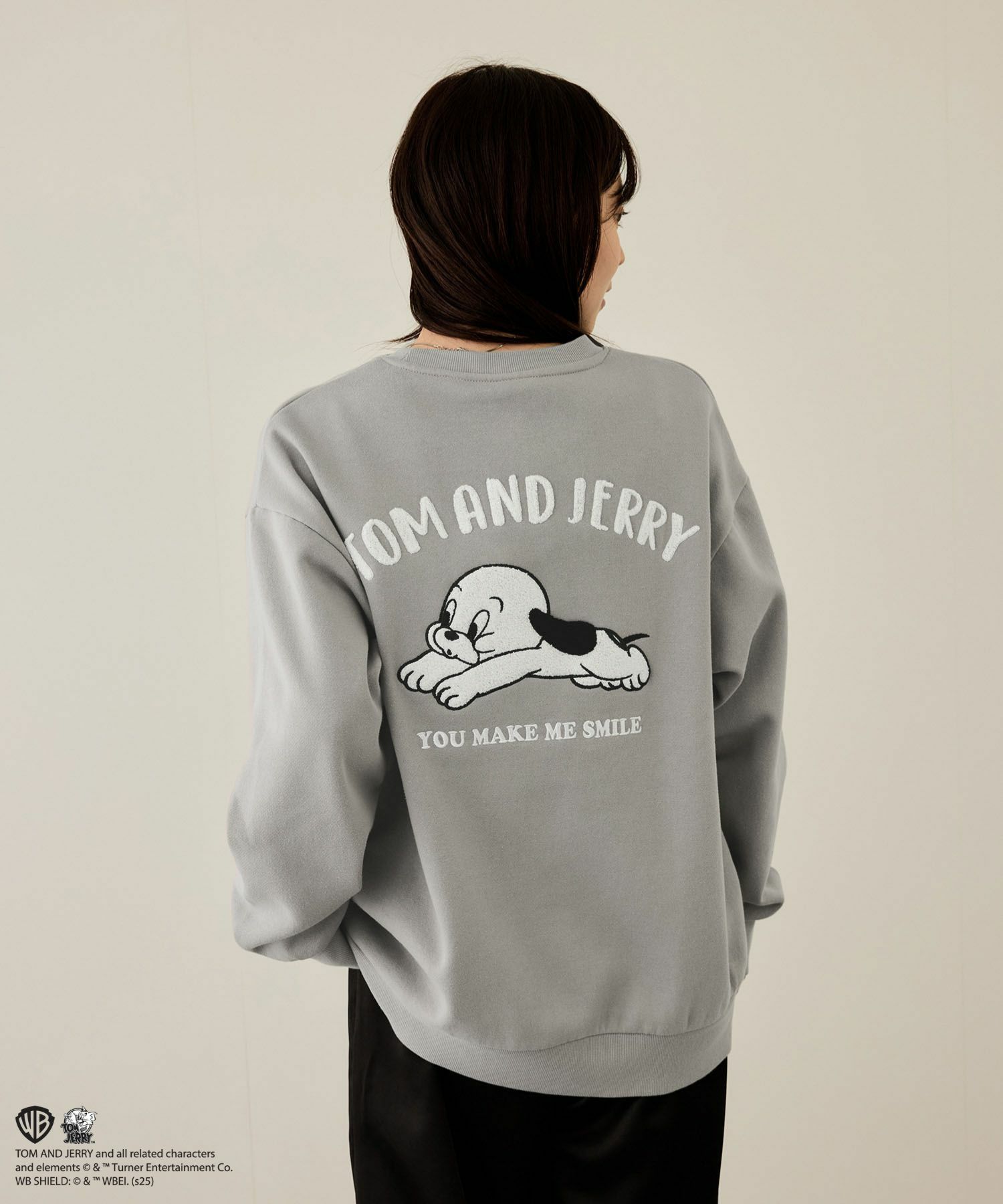 Tom and Jerry 子犬サガラ刺繍トレーナー メンズ商品サムネイル-5