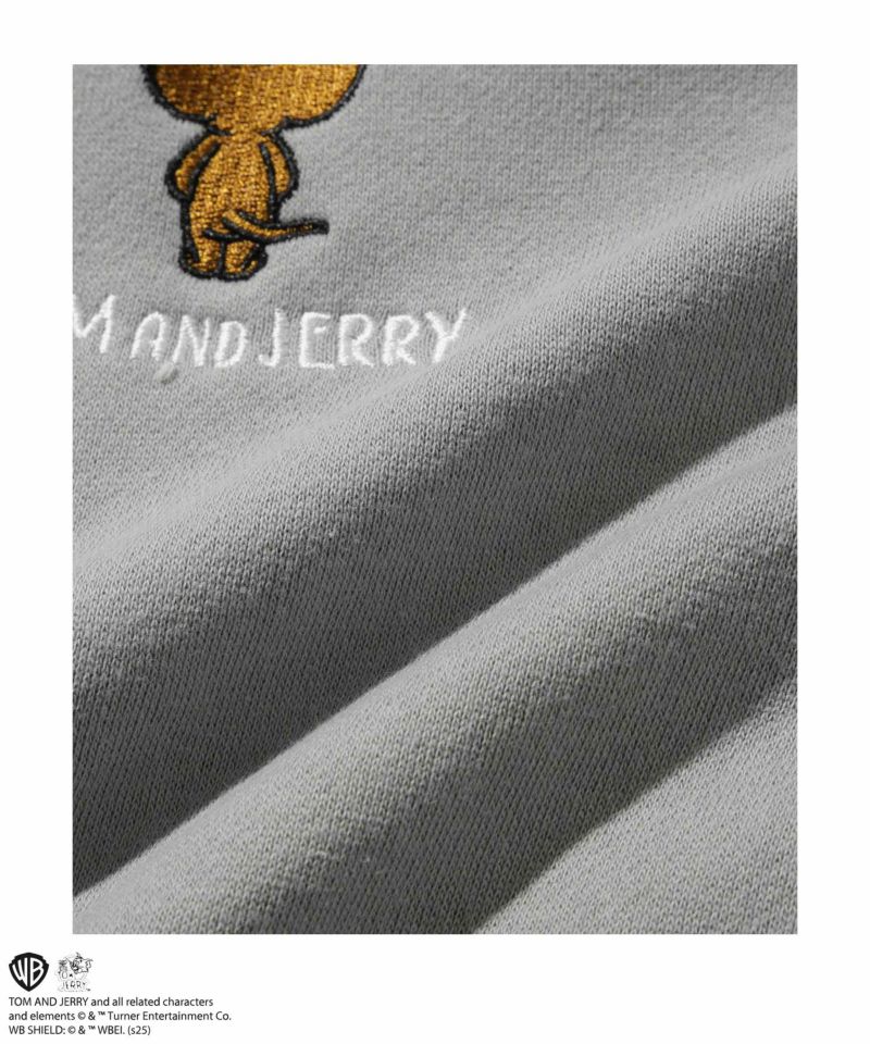 Tom and Jerry 子犬サガラ刺繍トレーナー メンズ商品画像-8
