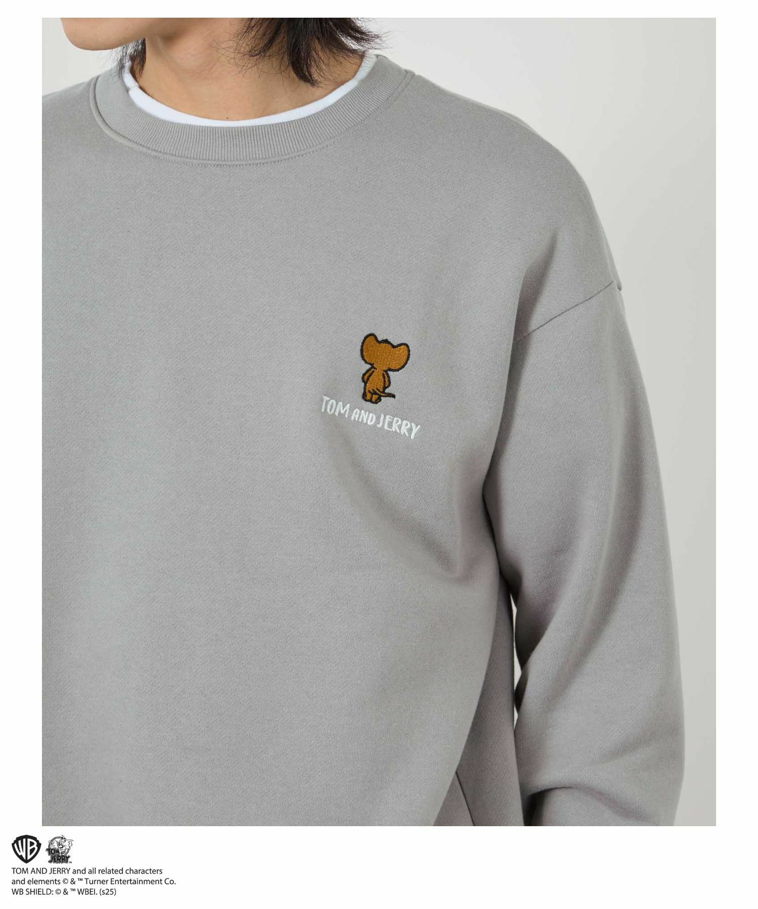 Tom and Jerry 子犬サガラ刺繍トレーナー メンズ商品サムネイル-8
