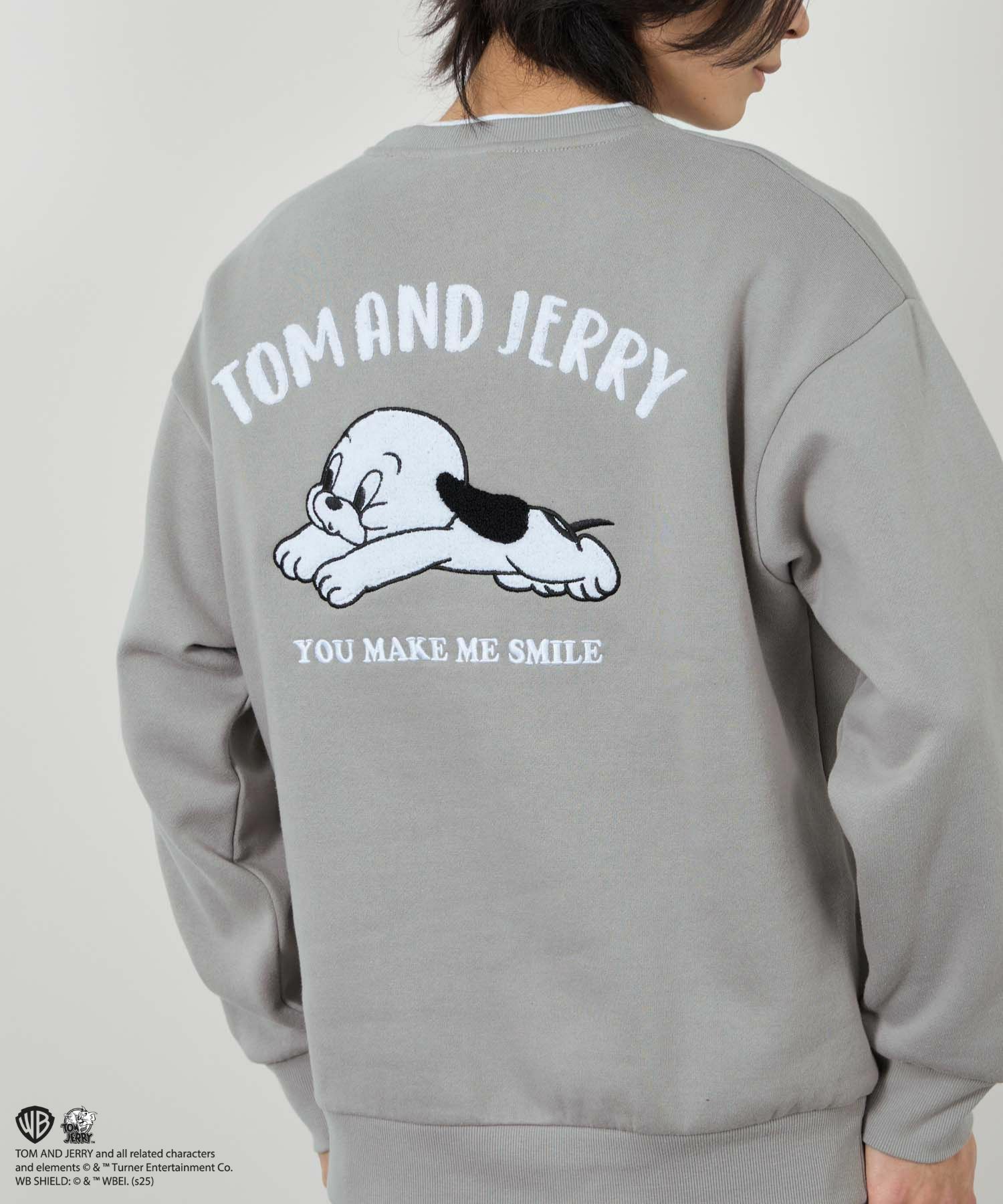 Tom and Jerry 子犬サガラ刺繍トレーナー メンズ商品サムネイル-9