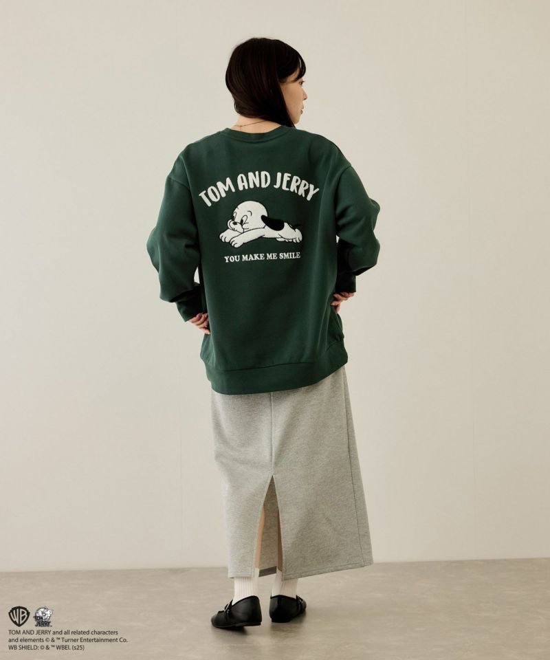 Tom and Jerry 子犬サガラ刺繍トレーナー メンズ商品画像-12