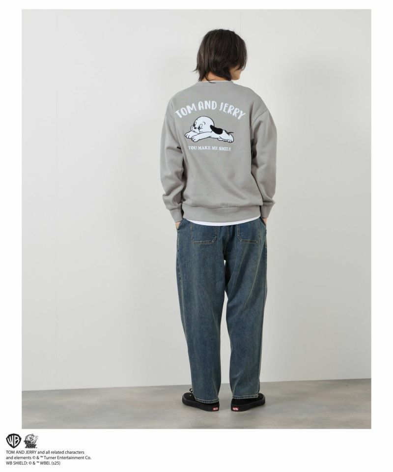 Tom and Jerry 子犬サガラ刺繍トレーナー メンズ商品画像-12