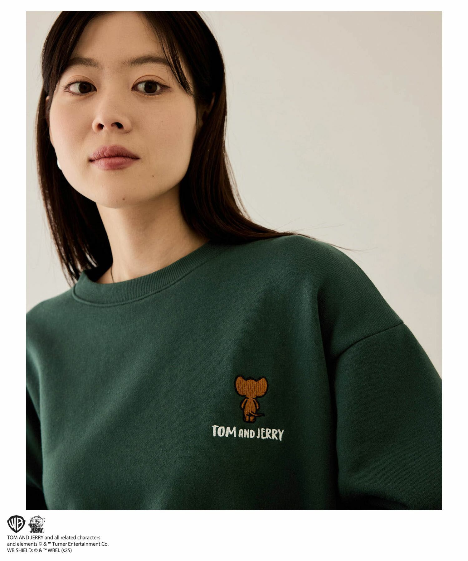 Tom and Jerry 子犬サガラ刺繍トレーナー メンズ商品サムネイル-13