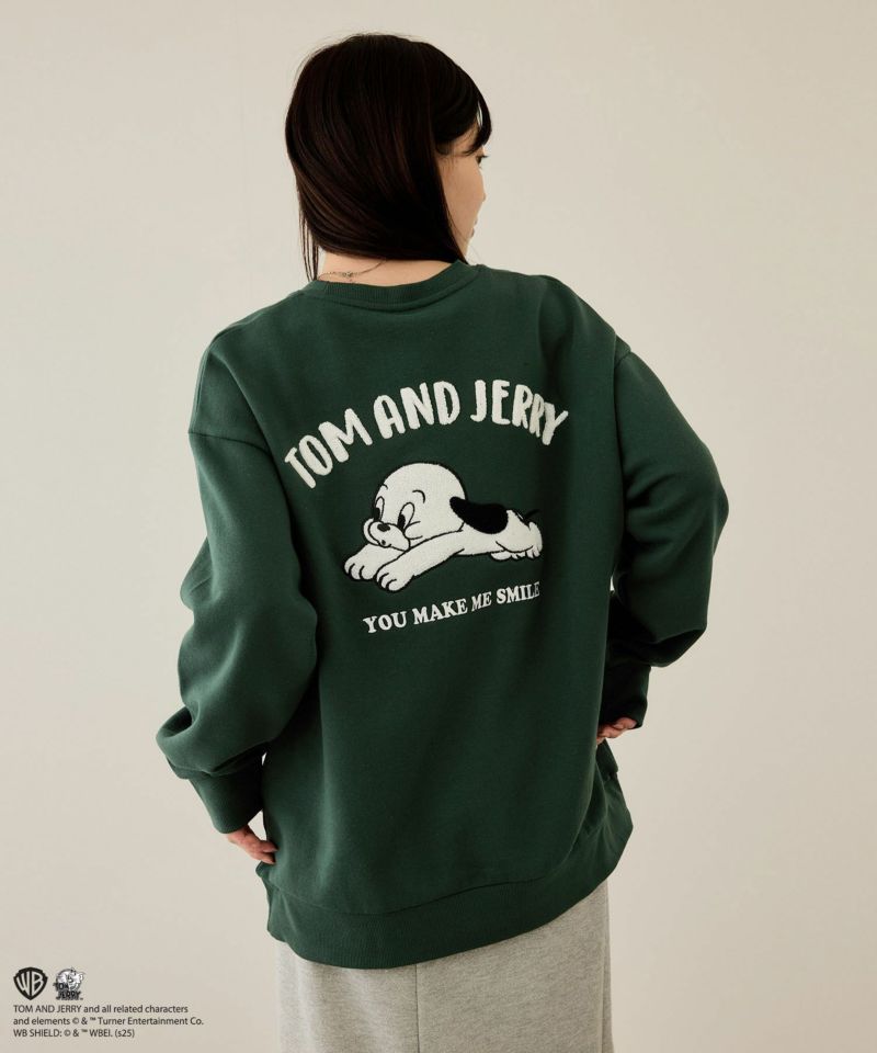 Tom and Jerry 子犬サガラ刺繍トレーナー メンズ商品画像-15