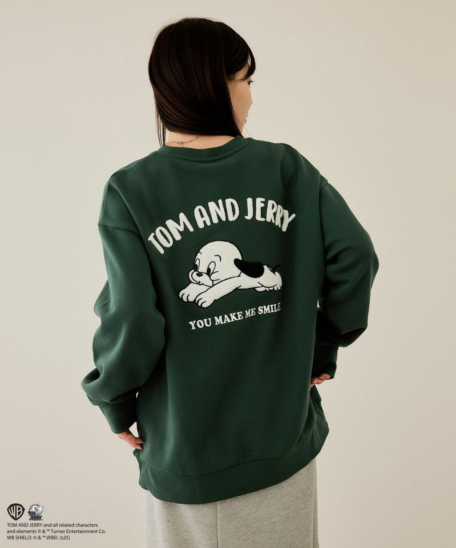 Tom and Jerry 子犬サガラ刺繍トレーナー メンズ商品サムネイル-15