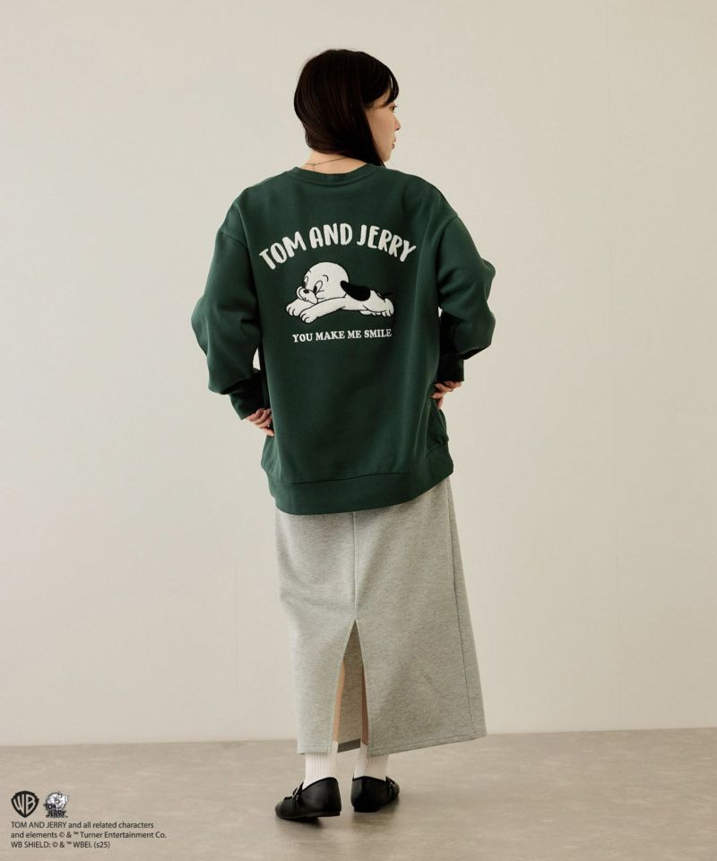 Tom and Jerry 子犬サガラ刺繍トレーナー メンズ商品画像-17