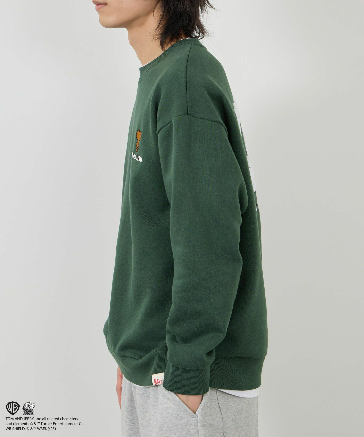 Tom and Jerry 子犬サガラ刺繍トレーナー メンズ商品サムネイル-19