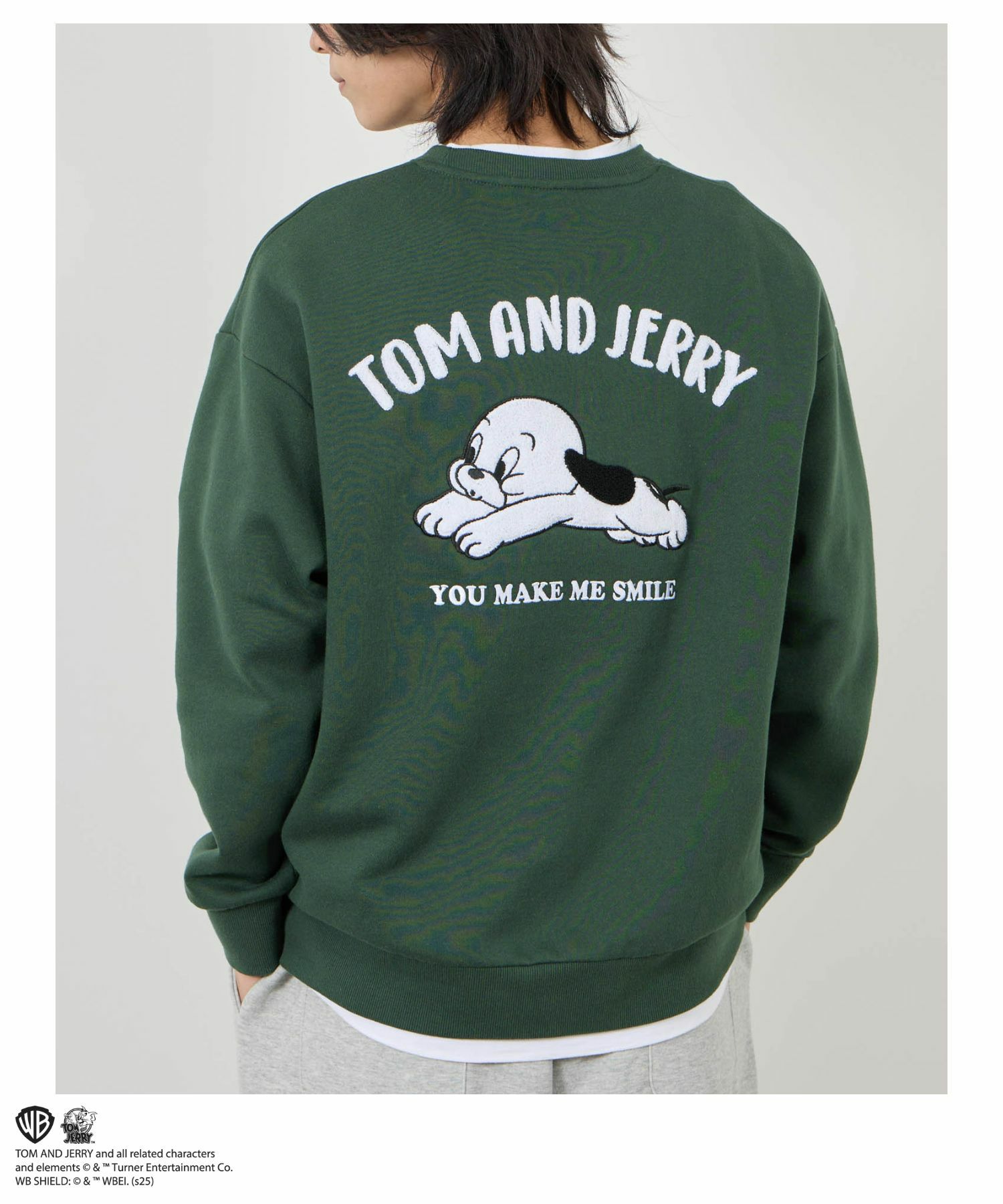 Tom and Jerry 子犬サガラ刺繍トレーナー メンズ商品サムネイル-20