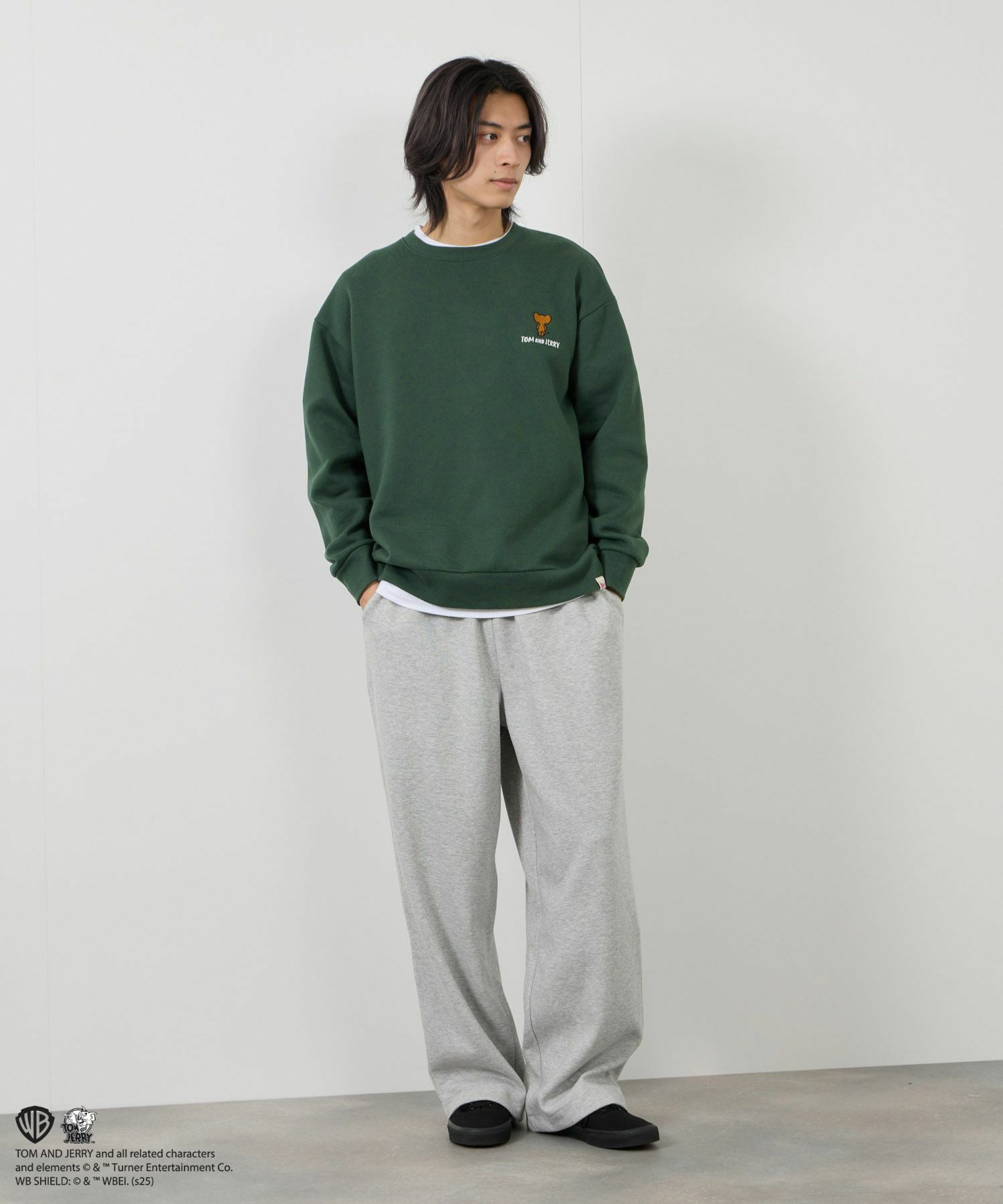 Tom and Jerry 子犬サガラ刺繍トレーナー メンズ商品サムネイル-21