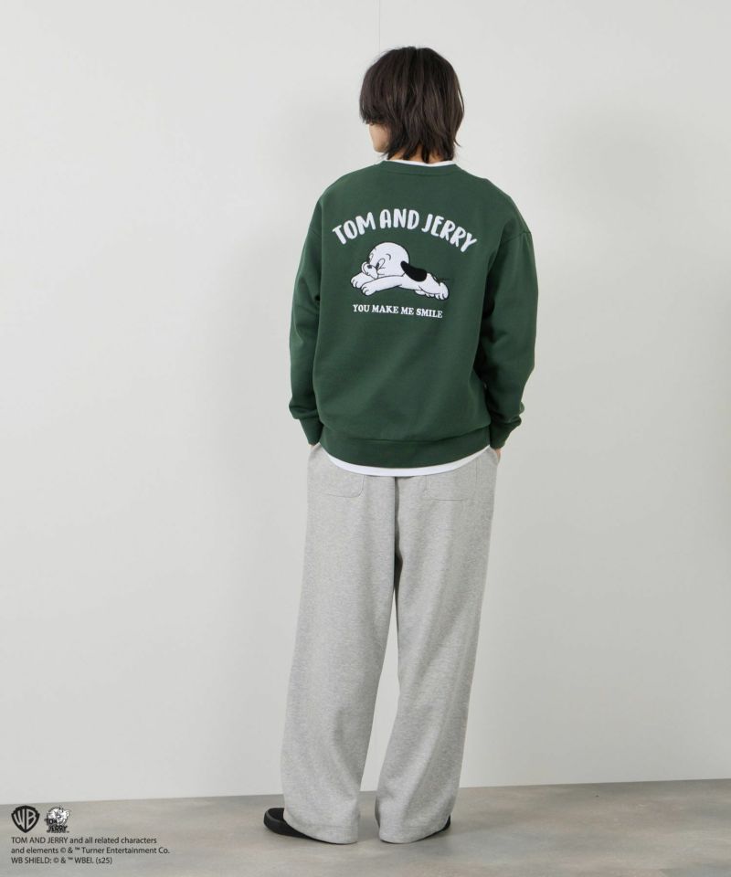 Tom and Jerry 子犬サガラ刺繍トレーナー メンズ商品画像-22