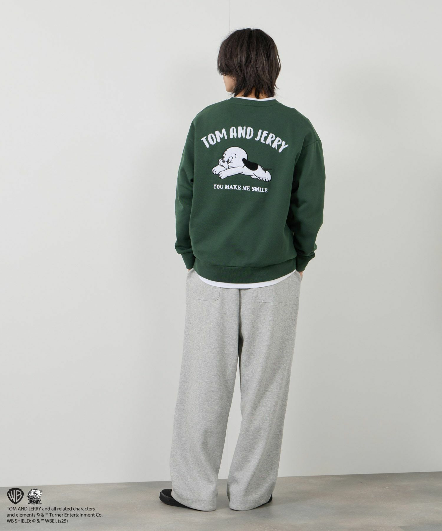 Tom and Jerry 子犬サガラ刺繍トレーナー メンズ商品サムネイル-22