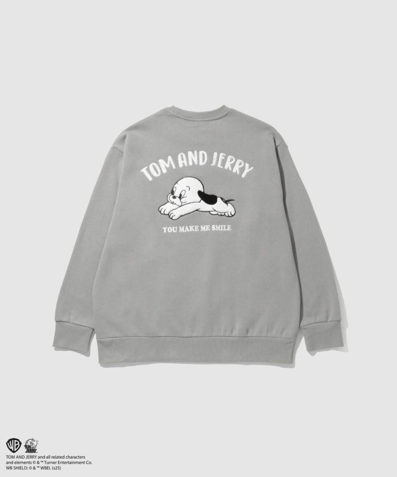 Tom and Jerry 子犬サガラ刺繍トレーナー メンズ商品画像-23