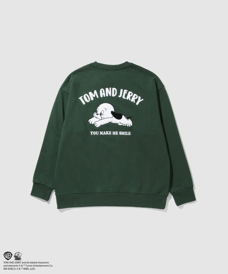 Tom and Jerry 子犬サガラ刺繍トレーナー メンズ商品画像-24