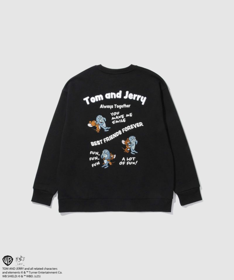 Tom and Jerry 魚総刺繍トレーナー メンズ商品画像-1