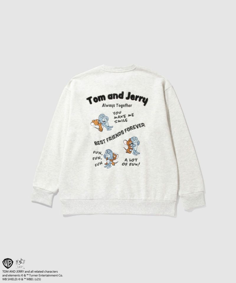 Tom and Jerry 魚総刺繍トレーナー メンズ商品画像-2
