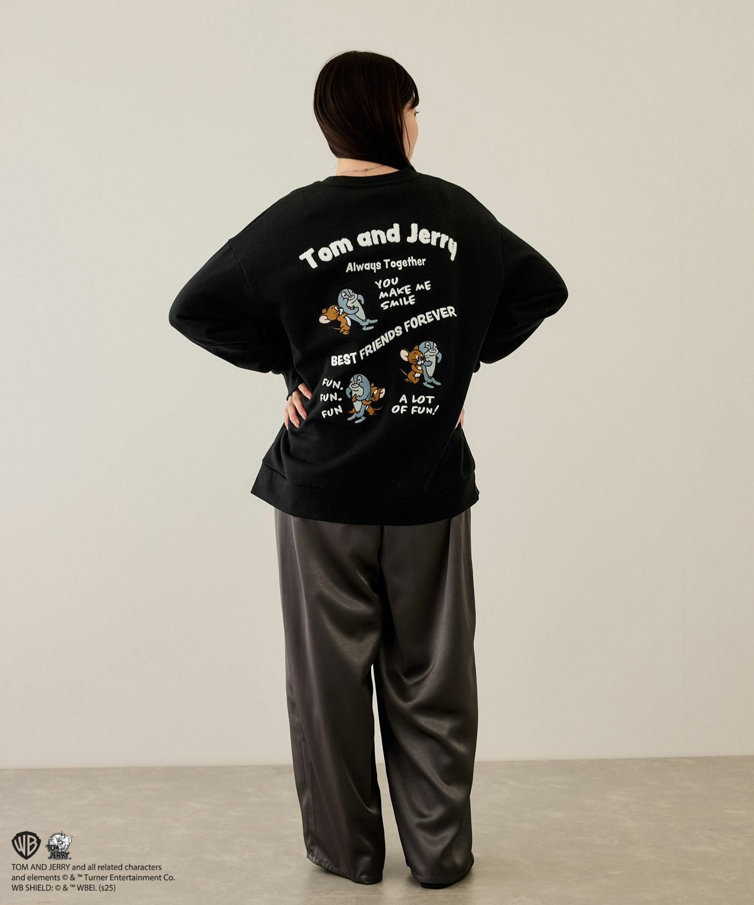 Tom and Jerry 魚総刺繍トレーナー メンズ商品画像-6