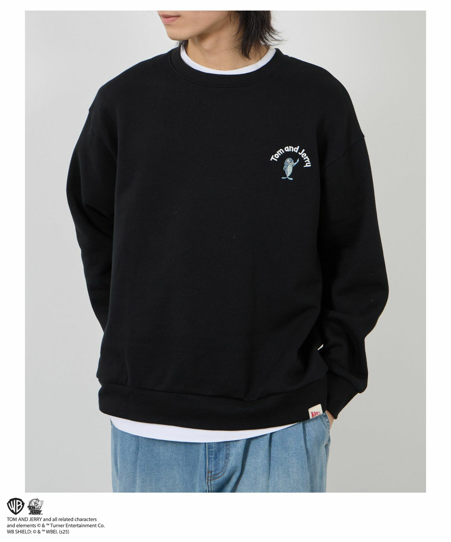 Tom and Jerry 魚総刺繍トレーナー メンズ商品画像-7