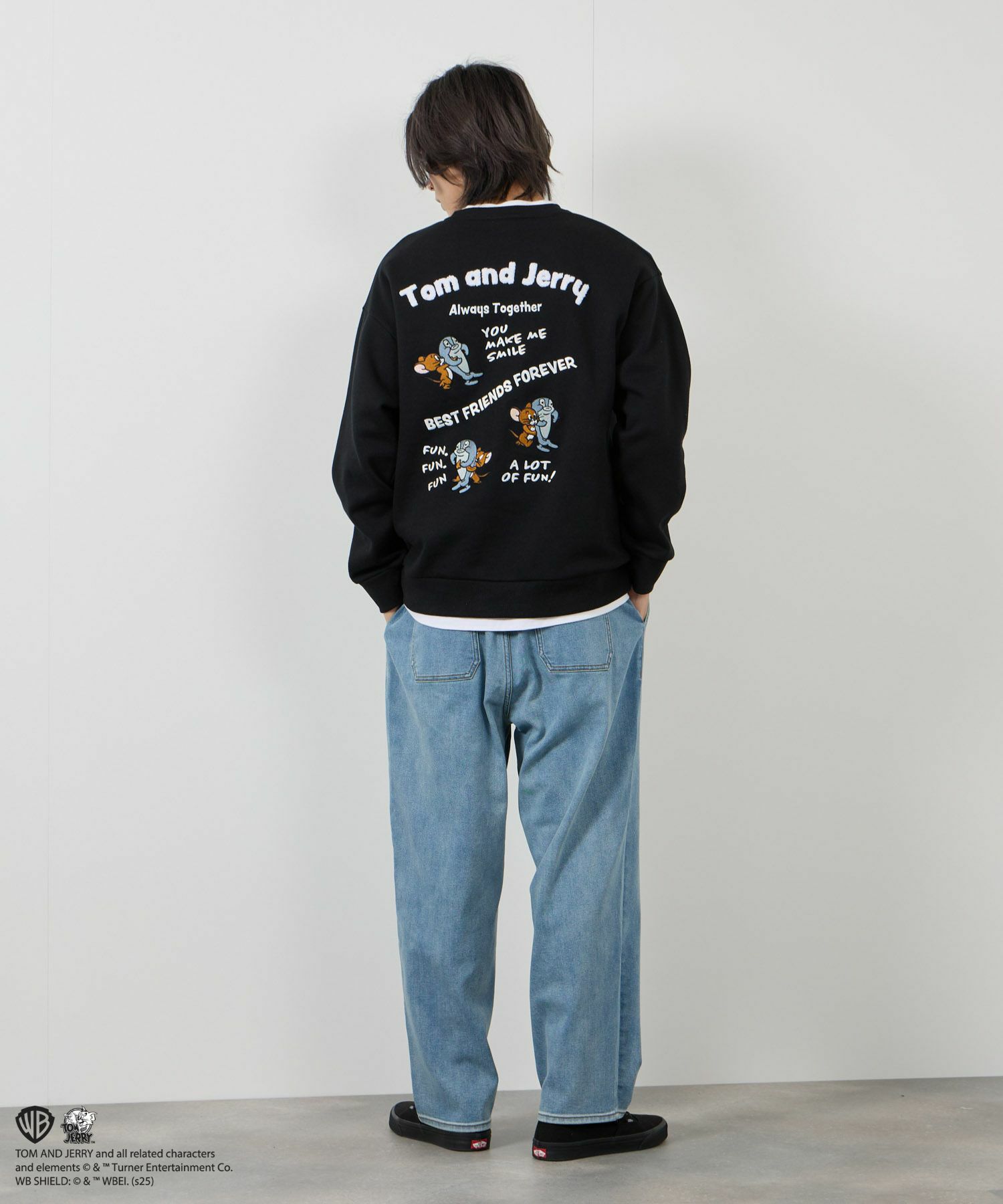 Tom and Jerry 魚総刺繍トレーナー メンズ商品画像-11