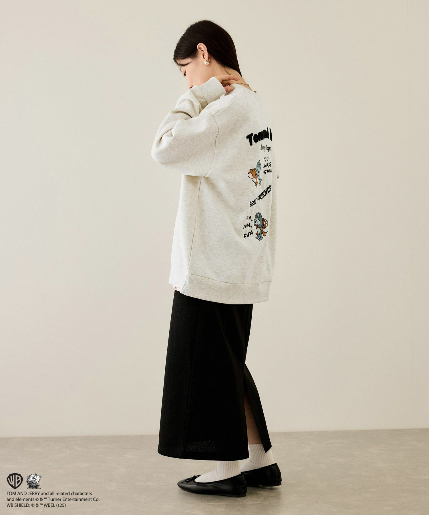 Tom and Jerry 魚総刺繍トレーナー メンズ商品画像-15