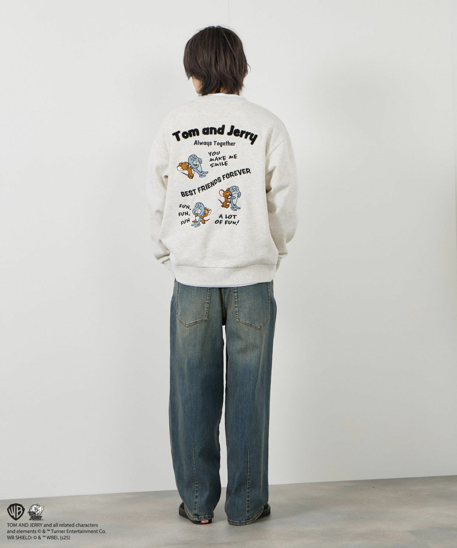 Tom and Jerry 魚総刺繍トレーナー メンズ商品サムネイル-20