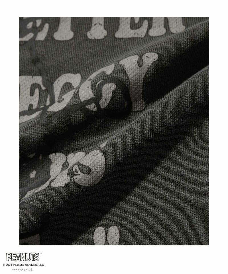 PEANUTS SNOOPY ピグメント加工プリントトレーナー メンズ商品画像-7