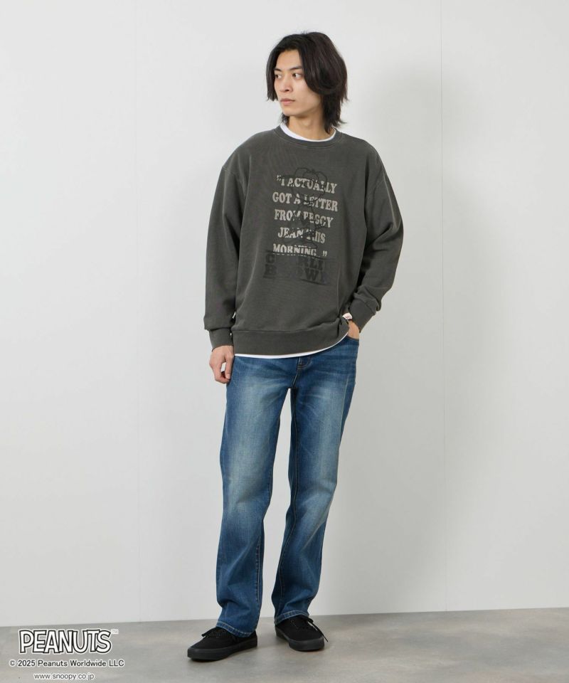 [値下げ]PEANUTS SNOOPY ピグメント加工プリントトレーナー メンズ商品画像-10