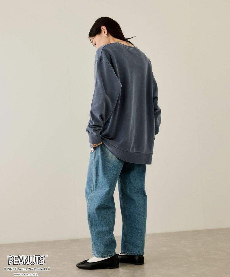 PEANUTS SNOOPY ピグメント加工プリントトレーナー メンズ商品画像-11
