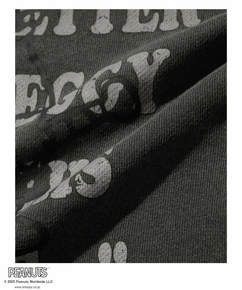 PEANUTS SNOOPY ピグメント加工プリントトレーナー メンズ商品画像-18