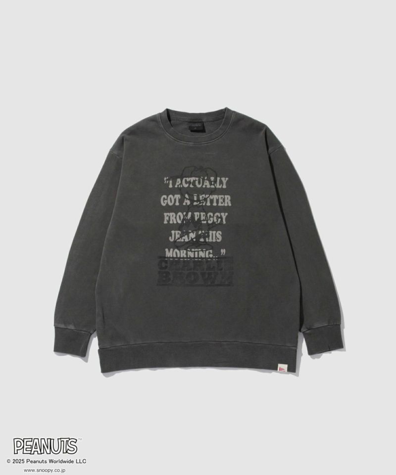 [値下げ]PEANUTS SNOOPY ピグメント加工プリントトレーナー メンズ商品画像-21